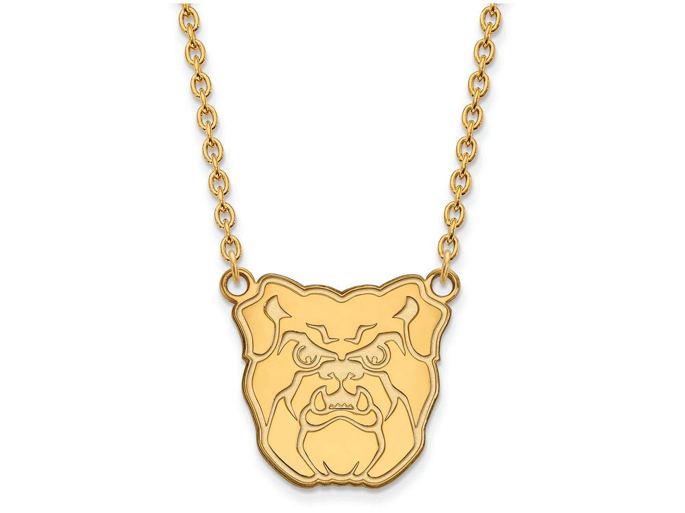 Logoart Sterling Silver Gp Butler University Large Pendant Necklace