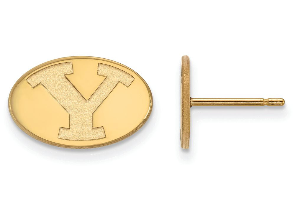 Logoart Sterling Silver Gp Brigham Young University Extra Small Post Earrings