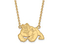 Logoart Sterling Silver Gp California State U Fresno Large  Pendant Necklace