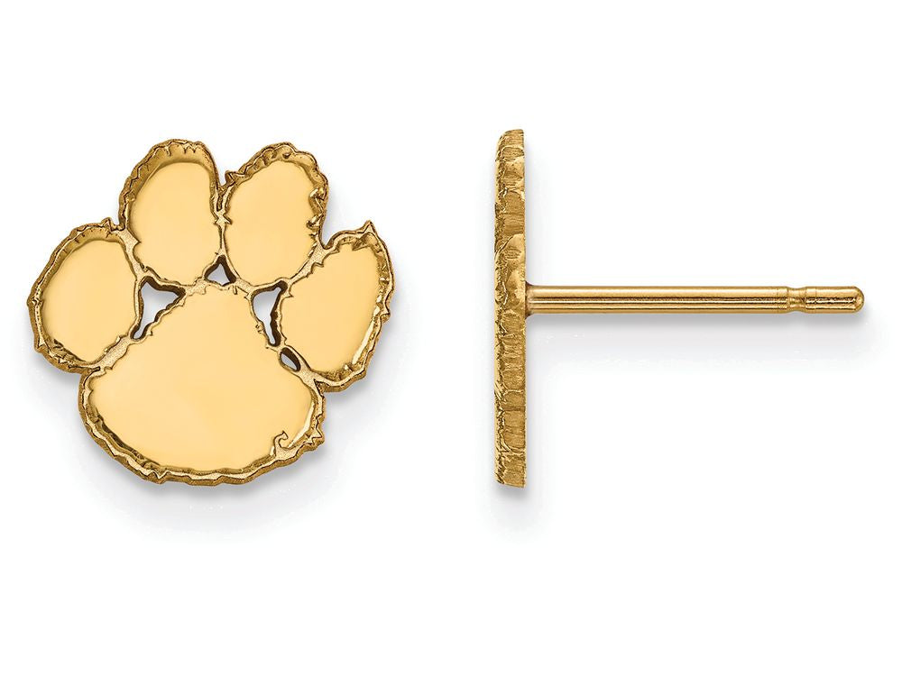 Logoart Sterling Silver Gp Clemson University Extra Small Post Earrings