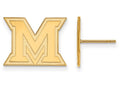 Logoart Sterling Silver Gp Miami University Small Post Earrings