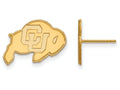 Logoart Sterling Silver Gp University Of Colorado Small Post Earrings