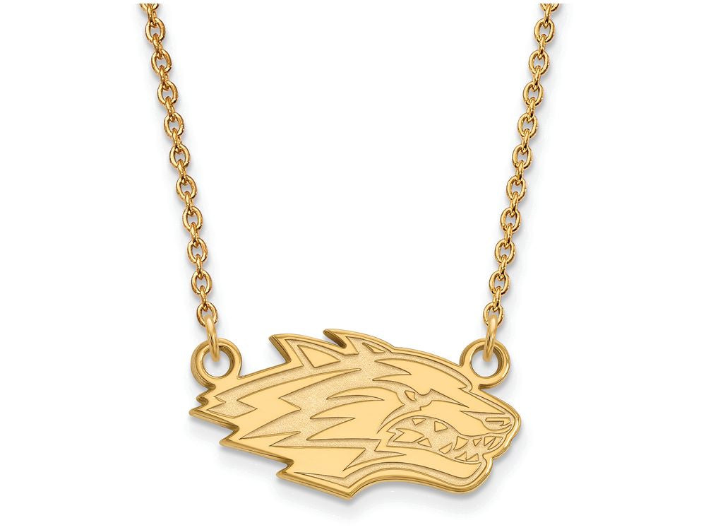 Logoart Sterling Silver Gp U Of New Mexico Small Pendant Necklace