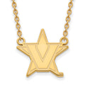 Logoart Sterling Silver Gp Vanderbilt University Large Pendant Necklace