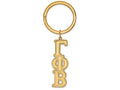 Logoart Sterling Silver Gp Gamma Phi Beta Key Chain