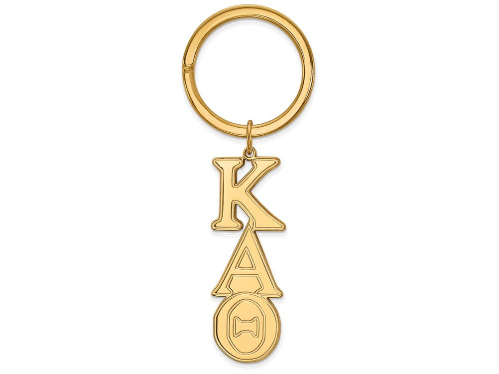 Logoart Sterling Silver Gp Kappa Alpha Theta Key Chain