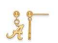 Logoart Sterling Silver Gp University Of Alabama Earrings Dangle Ball