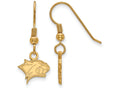 Logoart Sterling Silver Gp University Of New Hampshire Extra Small Dangle Earrings