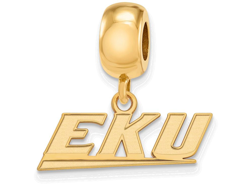 Logoart Sterling Silver Gp Eastern Kentucky U Extra Small Dangle Bead Charm