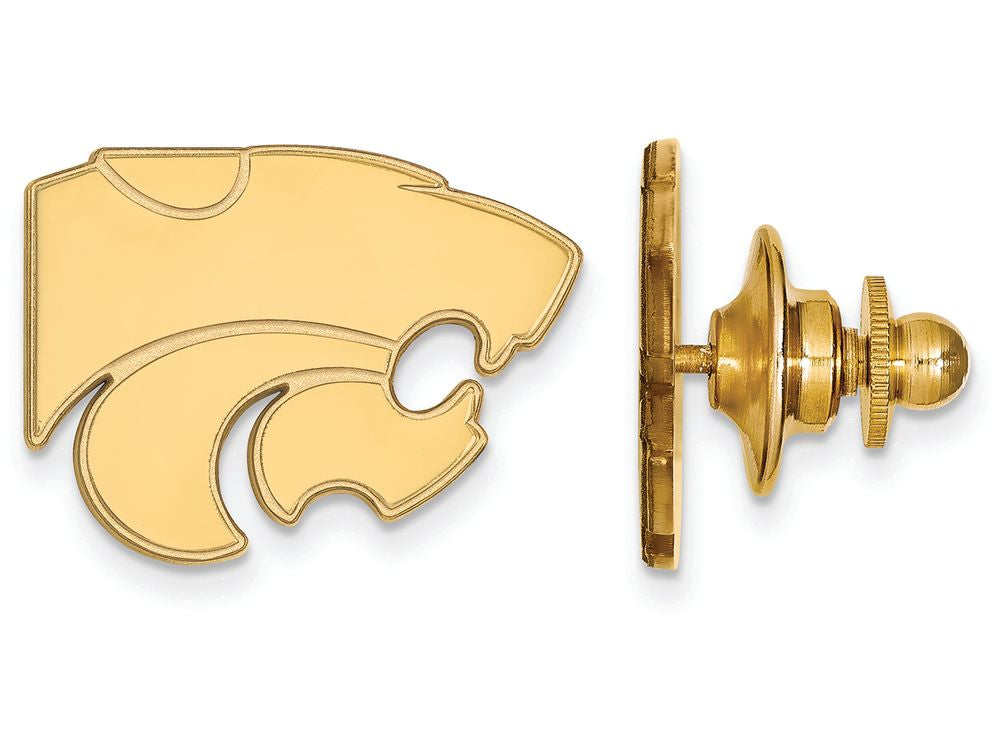 Logoart Sterling Silver Gp Kansas State University Lapel Pin