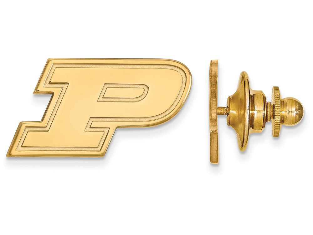 Logoart Sterling Silver Gp Purdue Lapel Pin