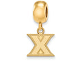 Logoart Sterling Silver Gp Xavier University Bead Charm Extra Small Dangle