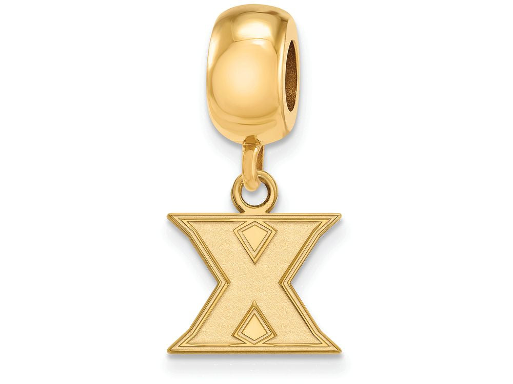 Logoart Sterling Silver Gp Xavier University Bead Charm Extra Small Dangle