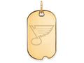 Logoart Sterling Silver Gp St. Louis Blues Small Dog Tag Pendant Necklace