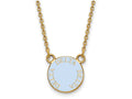 Logoart Sterling Silver Gp Delta Delta Delta Small Enamel Pendant Necklace