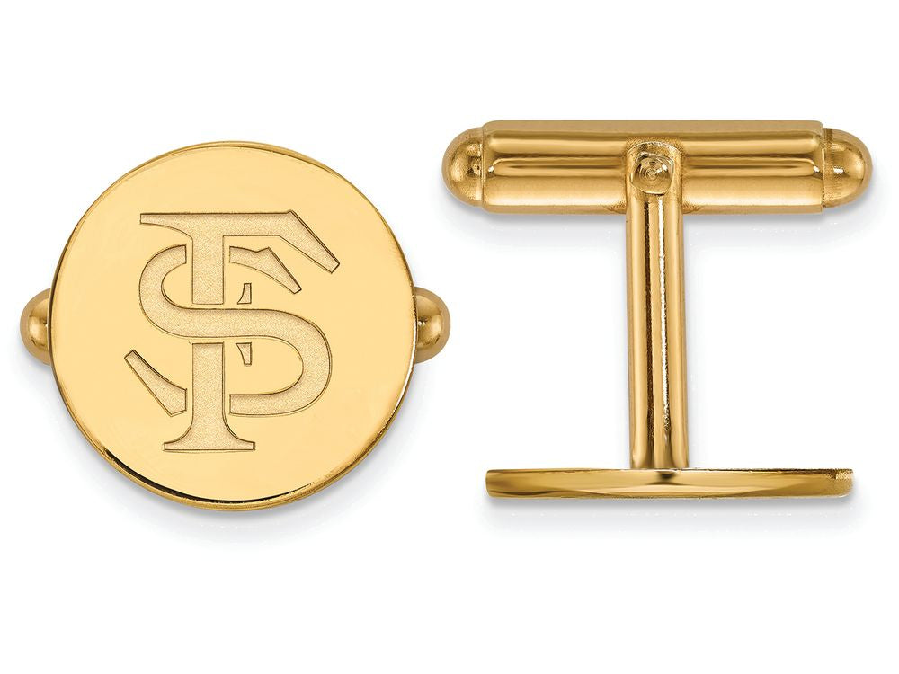 Logoart Sterling Silver Gp Florida State University Cuff Link