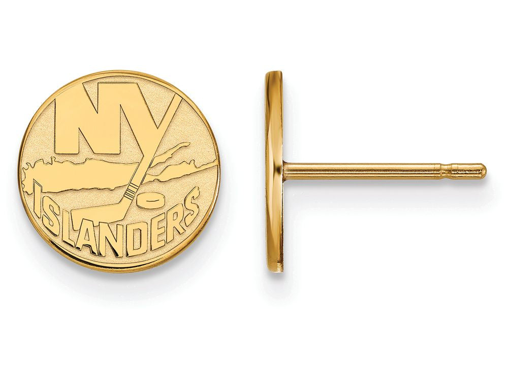 Logoart Sterling Silver Gp New York Islanders Extra Small Post Earrings