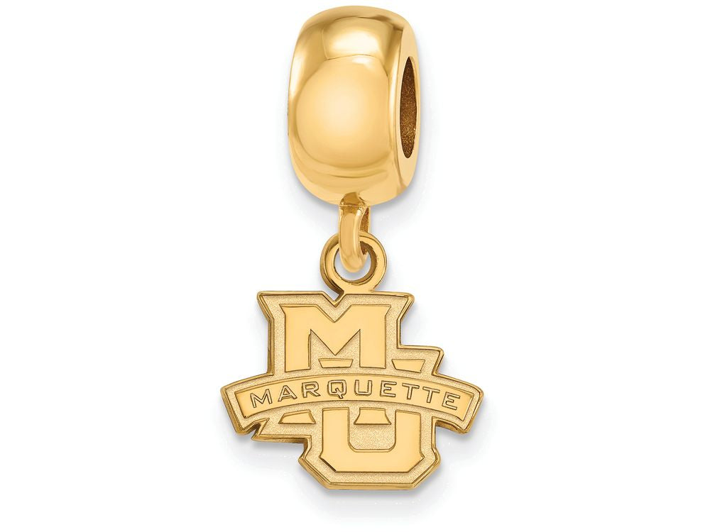 Logoart Sterling Silver Gp Marquette University Extra Small Dangle Bead Charm