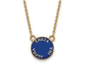 Logoart Sterling Silver Gp Theta Phi Alpha Small Enamel Pendant Necklace