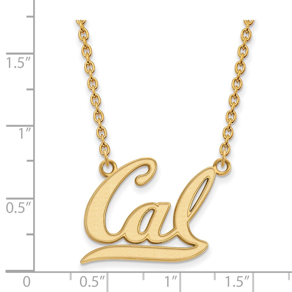 Logoart Sterling Silver Gp U Of California Berkeley Large Pendant Necklace
