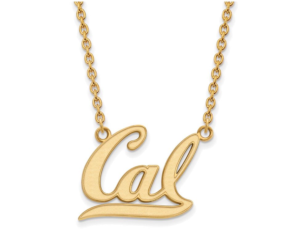 Logoart Sterling Silver Gp U Of California Berkeley Large Pendant Necklace