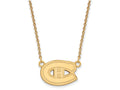 Sterling Silver Gp Nhl Logoart Montreal Canadiens Small Pendant Necklace