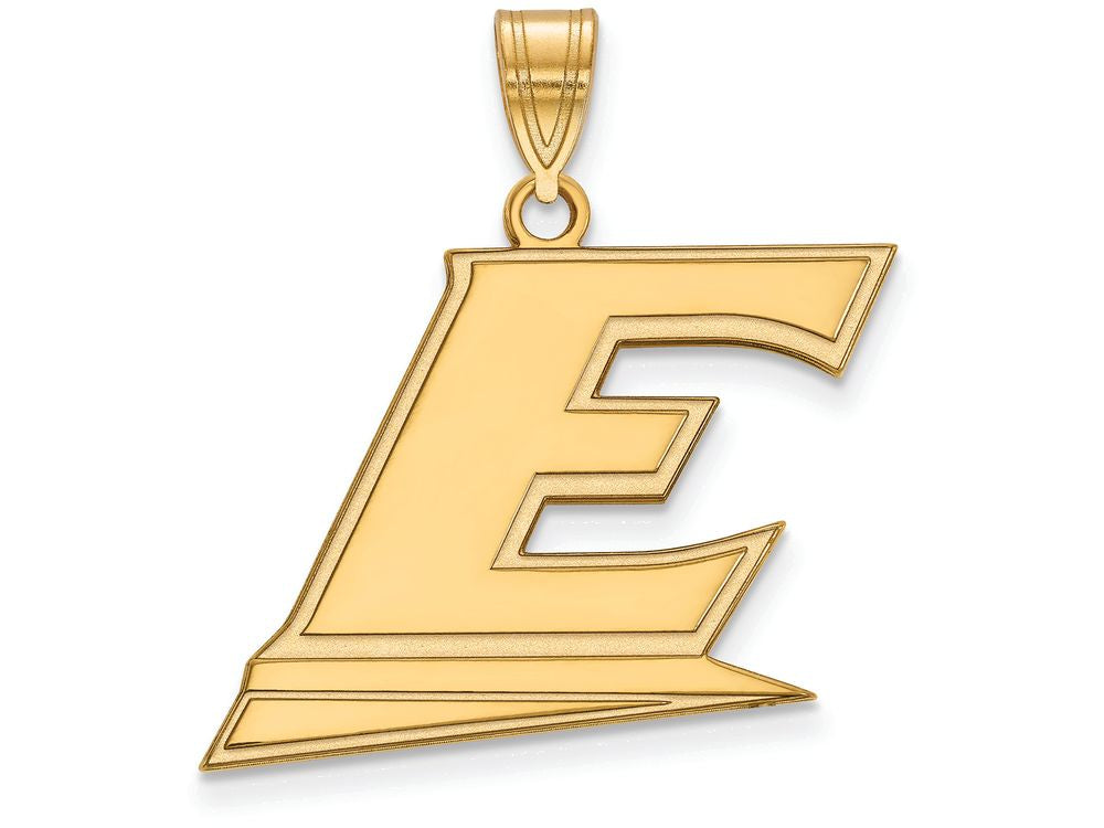 Logoart Sterling Silver Gp Eastern Kentucky University Large Pendant