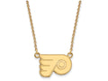 Sterling Silver Gp Nhl Logoart Philadelphia Flyers Small Pendant Necklace
