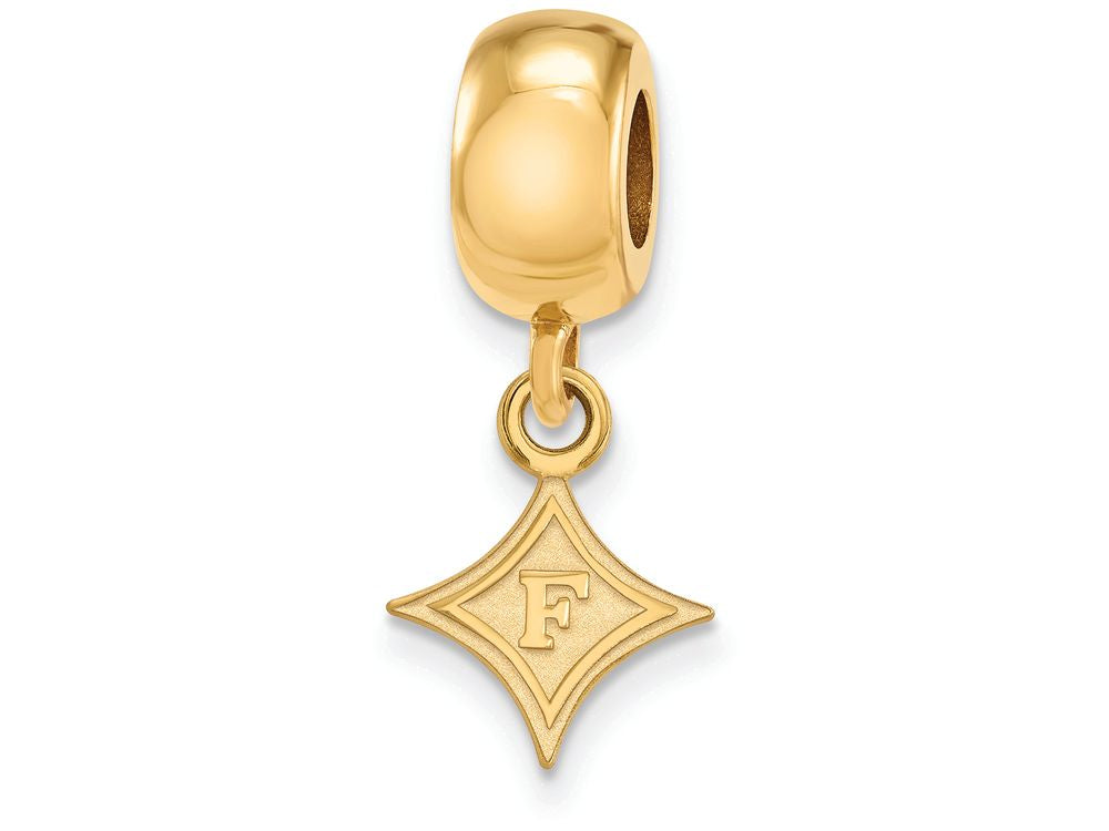 Logoart Sterling Silver Gp Furman University Extra Small Dangle Bead Charm