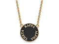Logoart Sterling Silver Gp Kappa Alpha Theta Large Enamel Pendant Necklace