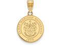 Logoart Sterling Silver Gp James Madison University Medium Crest Pendant