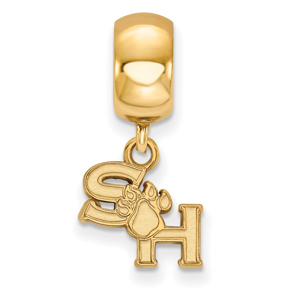 Logoart Sterling Silver Gp Sam Houston State University Bead Charm Extra Small Dangle
