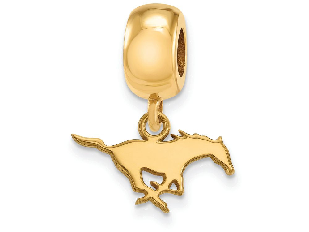 Logoart Sterling Silver Gp Southern Methodist U Extra Small Dangle Bead Charm