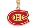 Sterling Silver Gp Nhl Logoart Montreal Canadiens Small Enamel Pendant