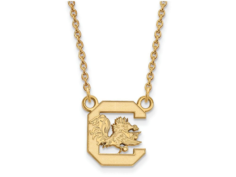Logoart Sterling Silver Gp U Of South Carolina Small Pendant Necklace