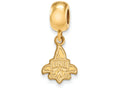 Logoart Sterling Silver Gp University Of New Orleans Small Dangle Bead