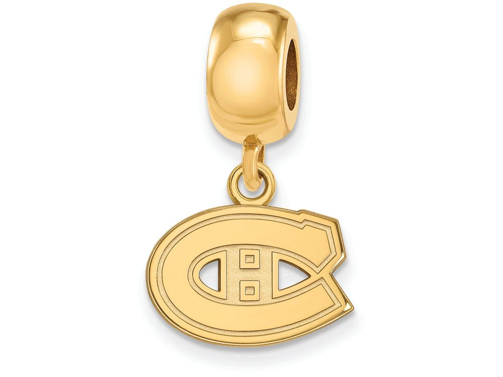 Sterling Silver Gp Nhl Logoart Montreal Canadiens Extra Small Dangle Bead Charm