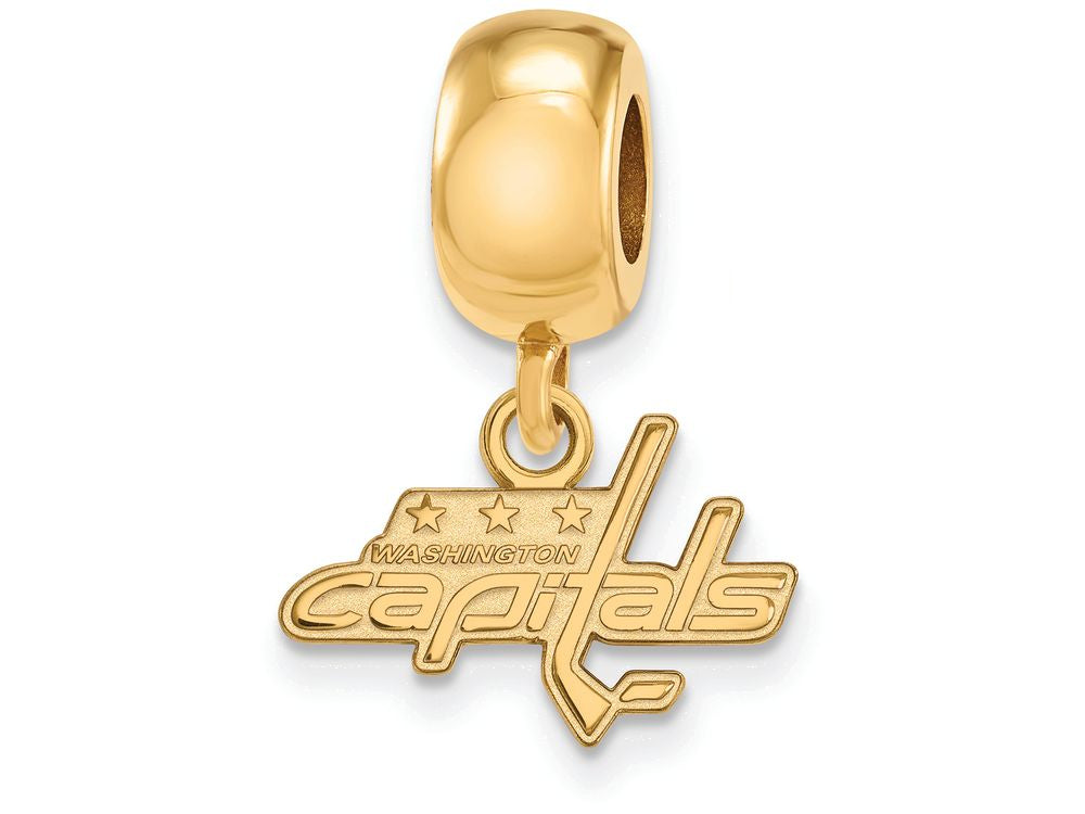 Sterling Silver Gp Nhl Logoart Washington Capitals Extra Small Dangle Bead Charm