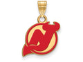 Sterling Silver Gp Nhl Logoart New Jersey Devils Small Enamel Pendant