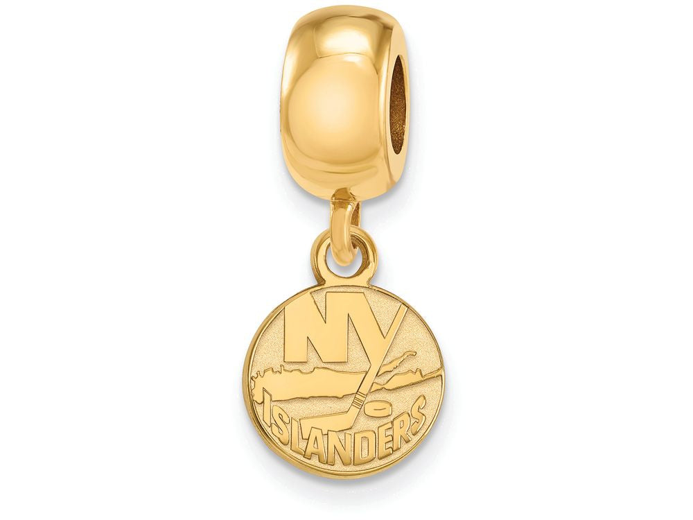 Sterling Silver Gp Nhl Logoart New York Islanders Extra Small Dangle Bead Charm