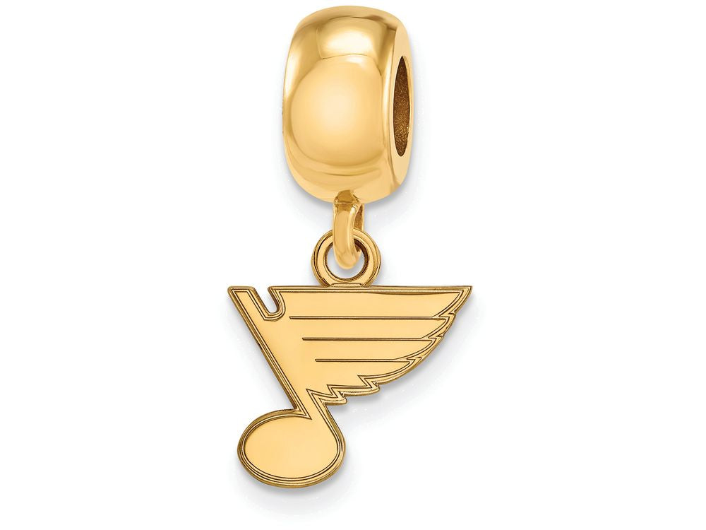 Sterling Silver Gp Nhl Logoart St. Louis Blues Extra Small Dangle Bead Charm