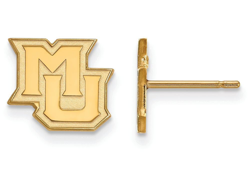 Logoart Sterling Silver Gp Marquette University Extra Small Post Earrings