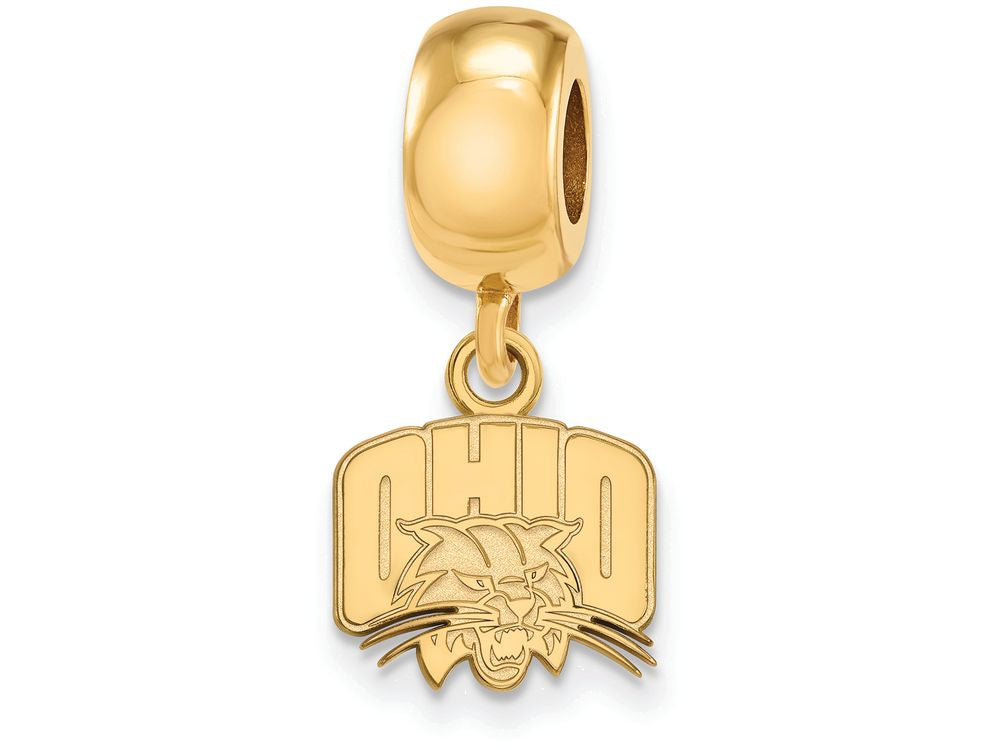 Logoart Sterling Silver Gp Ohio University Extra Small Dangle Bead Charm