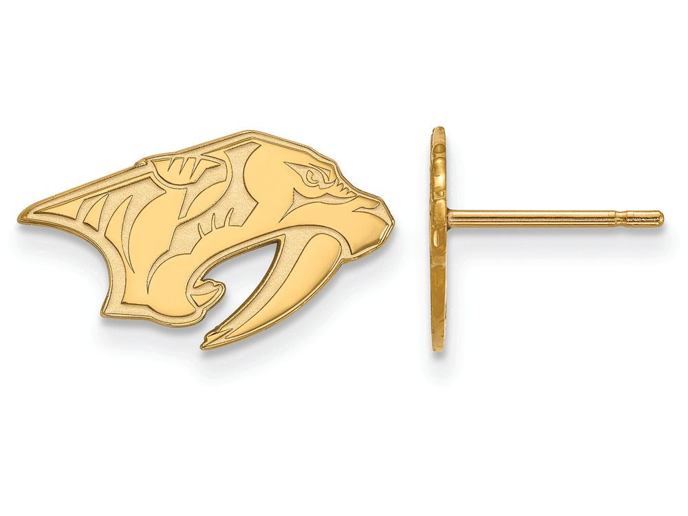 Logoart Sterling Silver Gp Nashville Predators Extra Small Post Earrings