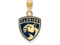 Logoart Sterling Silver Gp Florida Panthers Small Enamel Pendant