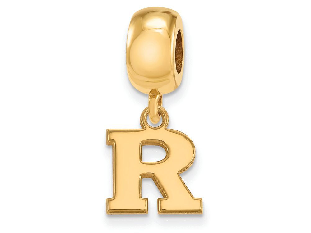 Logoart Sterling Silver Gp Rutgers Extra Small Dangle Bead Charm