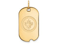 Logoart Sterling Silver Gp Winnipeg Jets Small Dog Tag Pendant Necklace