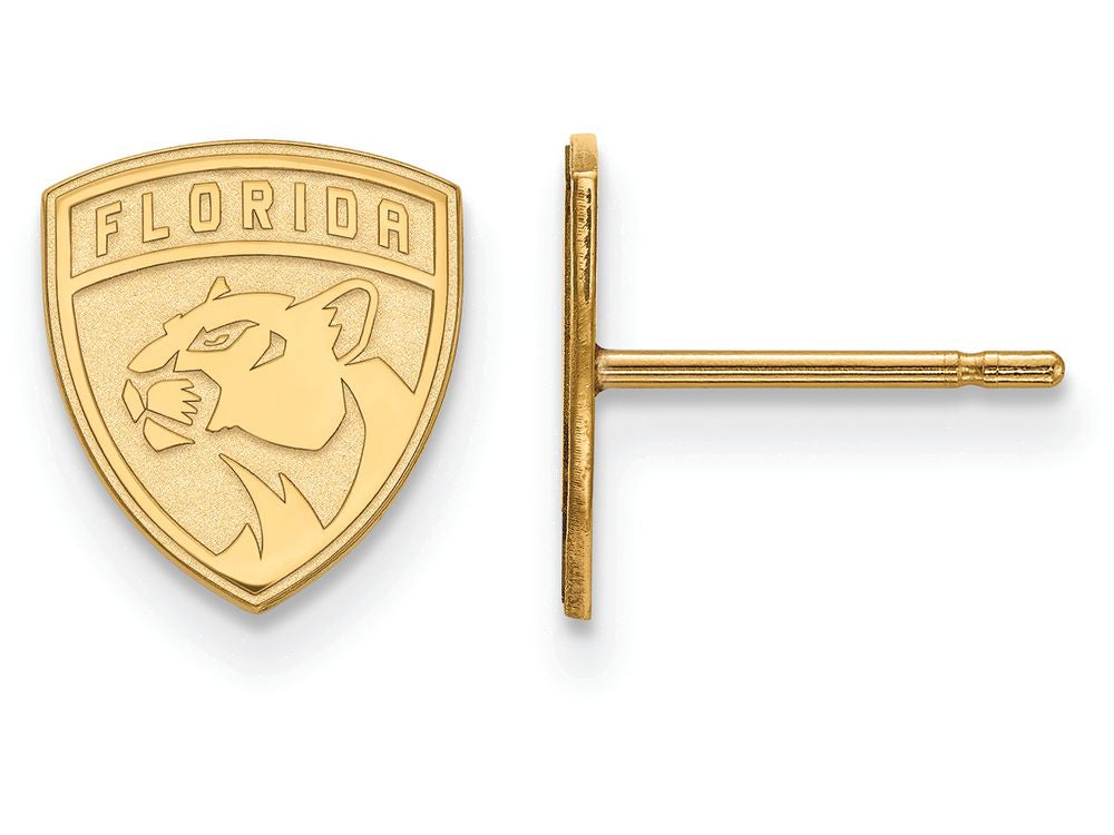 Logoart Sterling Silver Gp Florida Panthers Extra Small Post Earrings