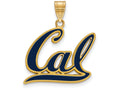 Logoart Sterling Silver Gp U Of California Berkeley Large Enamel Pendant