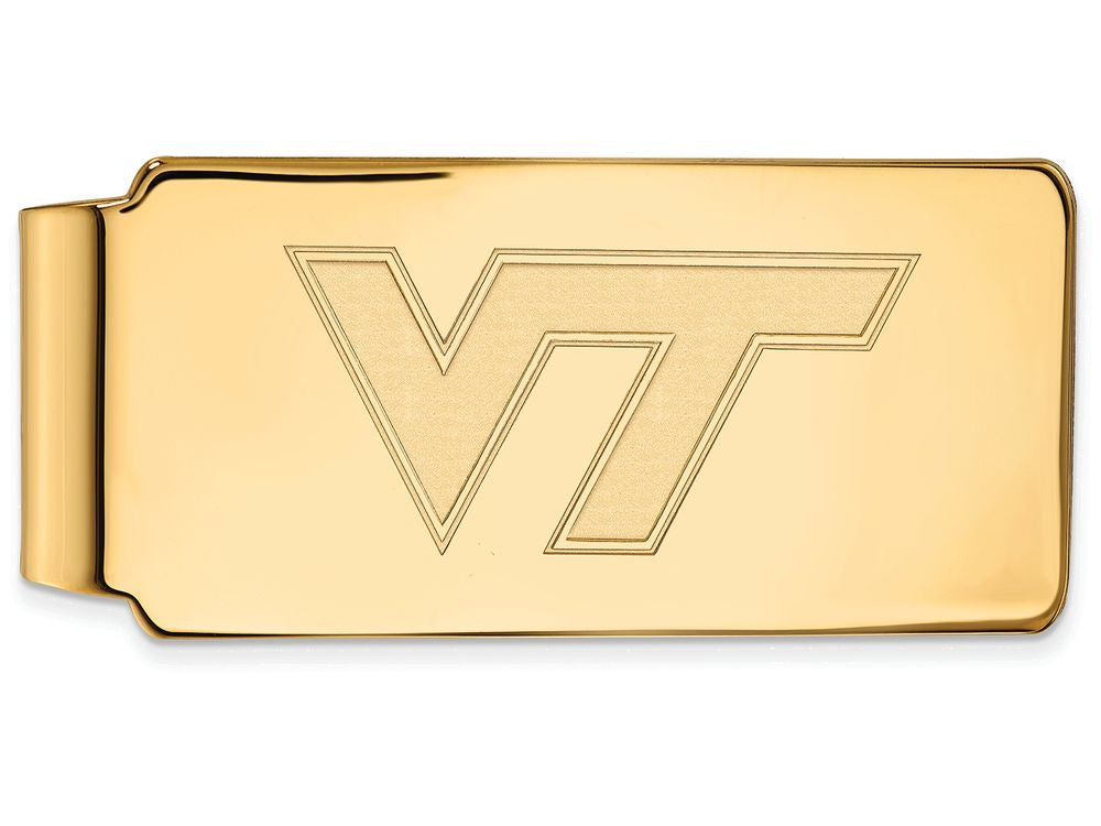 Logoart Sterling Silver Gp Virginia Tech Money Clip